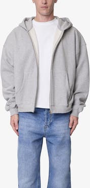 mnml Heavyweight Basic Zip-Up Cotton Hoodie