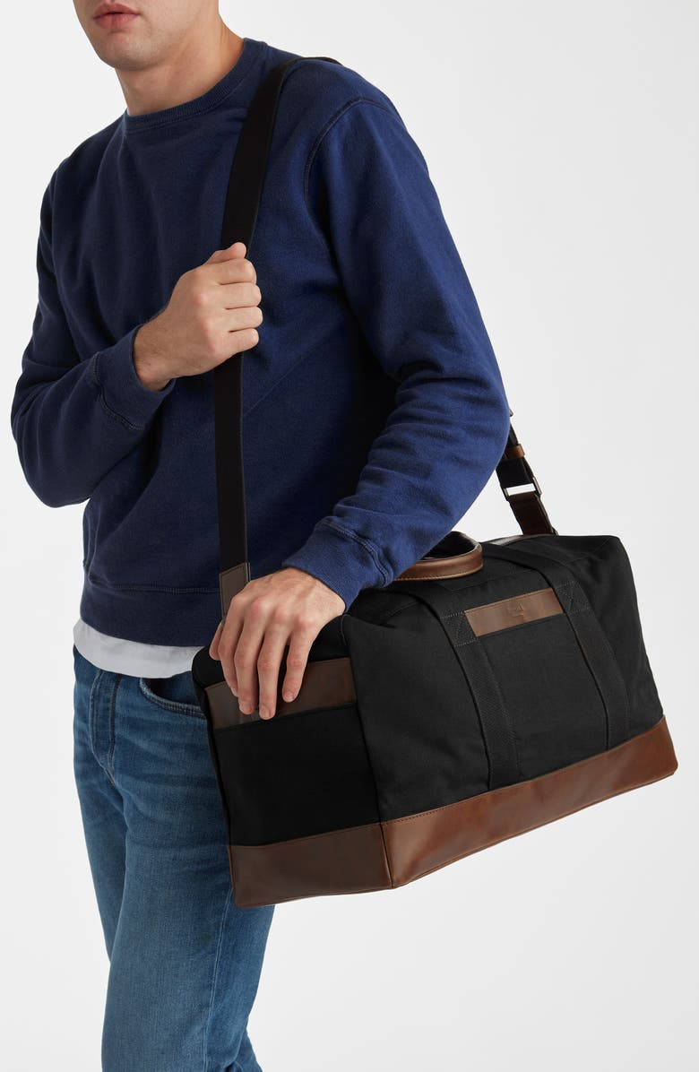 Shinola Mack Waxed Canvas Duffle Bag, Alternate, color,