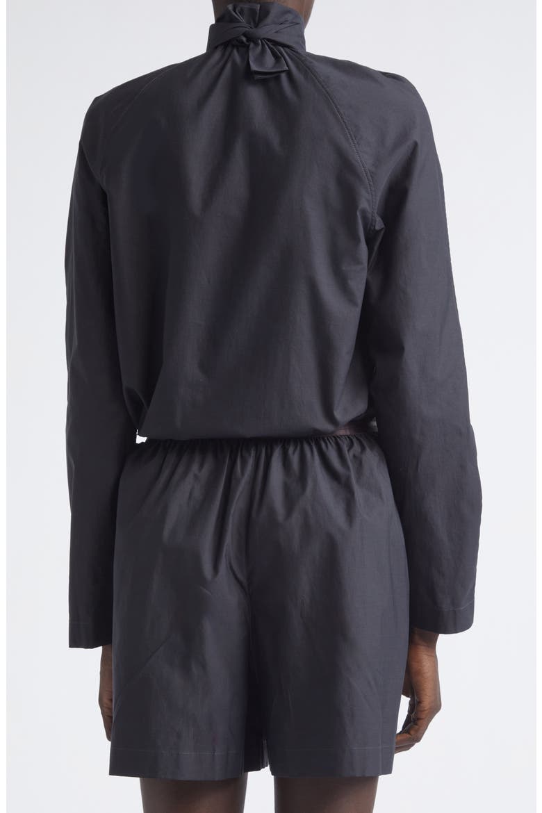 Ascot Cotton & Silk Top, Alternate, color, SQUID INK