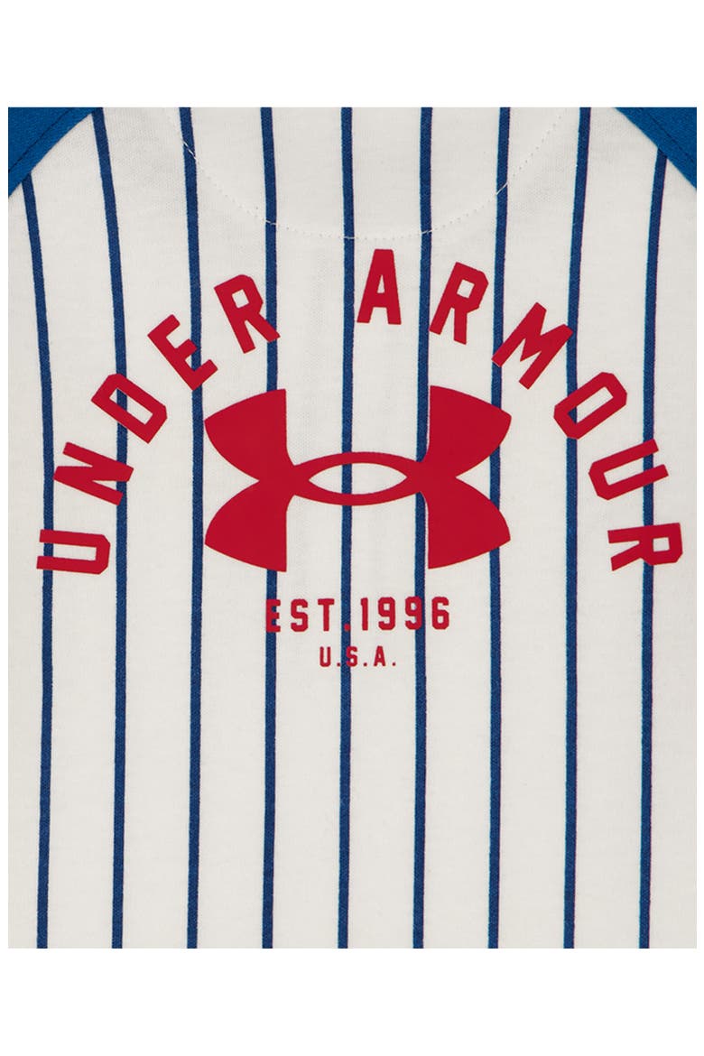 Baseball Romper, Alternate, color, VARSITY BLUE/WHITE
