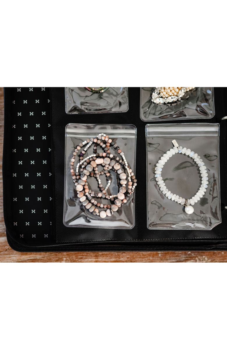 Hibana Jewelry Storage Travel Edition Sage Green Zipper Binder, For 20 Pieces, Alternate, color, 