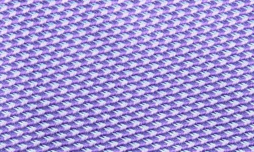 David Donahue Silk Jacquard Tie In Black