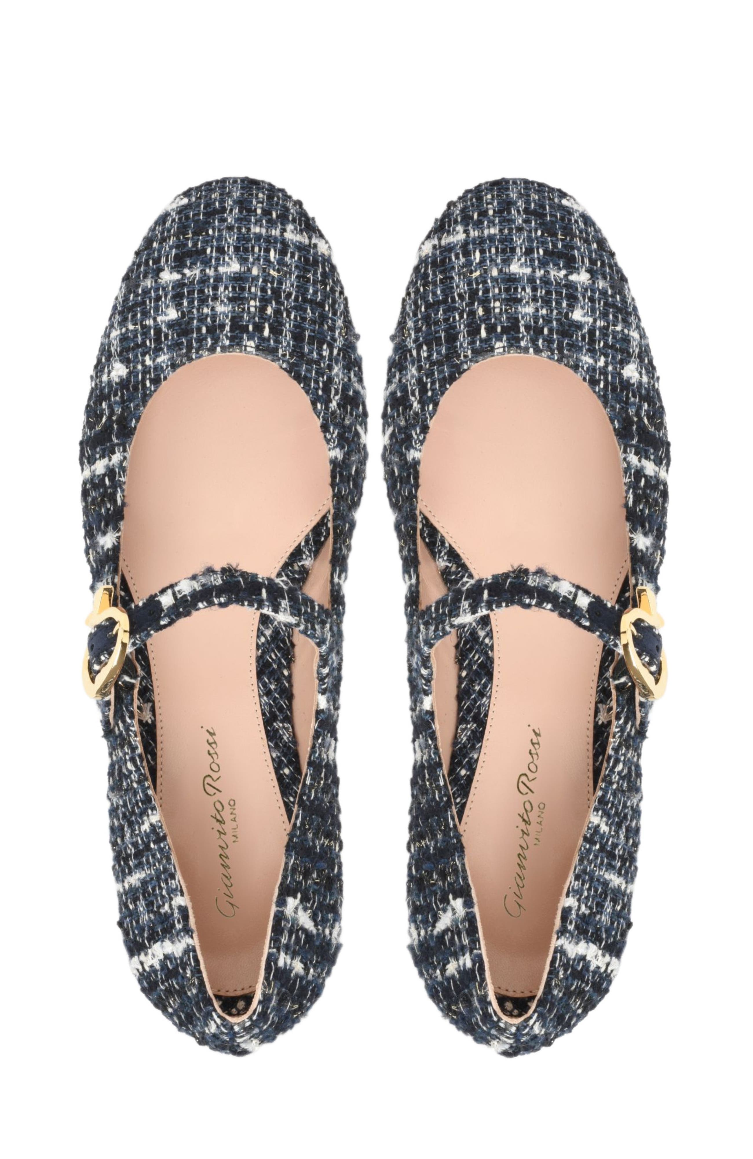 Gianvito Rossi Mary Ribbon 05 Ballerina, Alternate, color, 