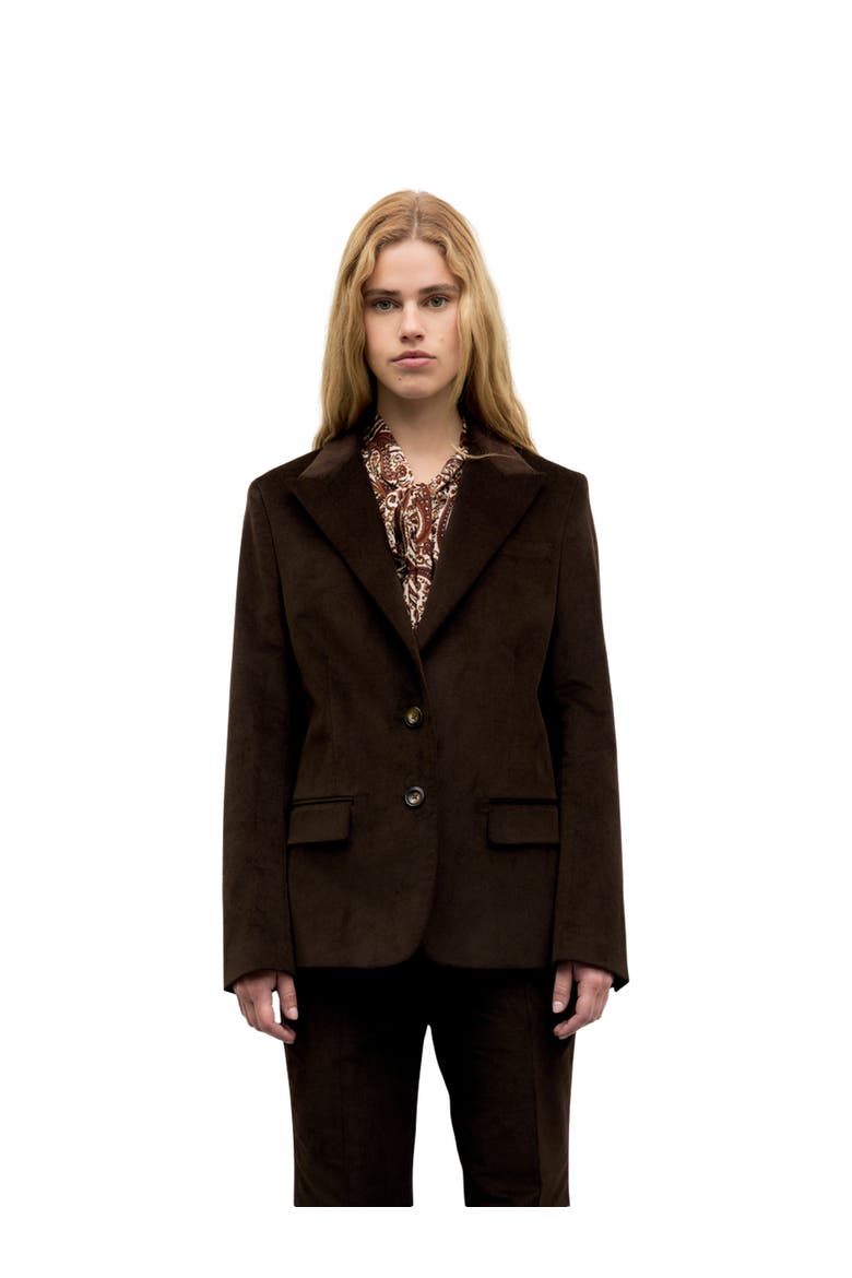 Jem Velvet Jacket, Main, color, Cinnamon