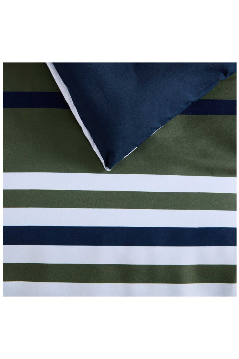 Uphaul Stripe Comforter Set, Alternate, color, MEDIUM / DARK GREEN