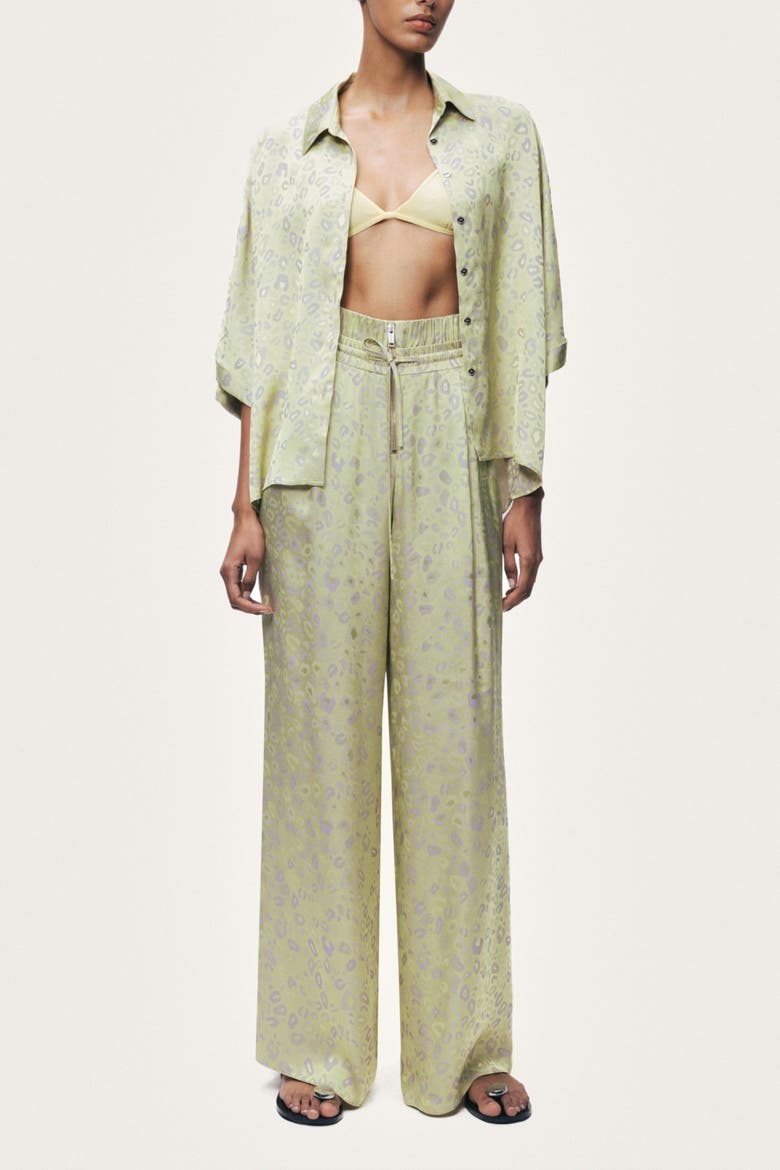 Printed Wide Leg Trousers, Alternate, color, Multi-Colored