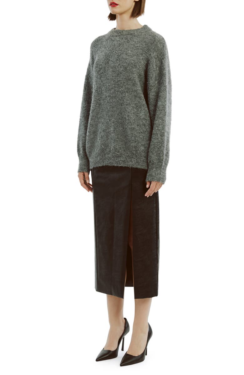 Bardot Taytum Crewneck Sweater, Alternate, color, Grey Marle