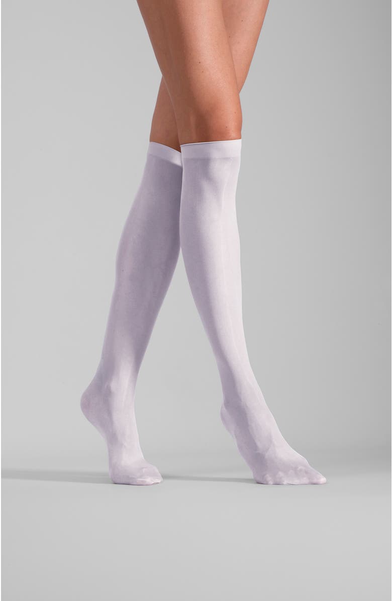 LECHERY<sup>®</sup> 2-Pack Lustrous Silky Sheer Knee-High Socks, Alternate, color, White