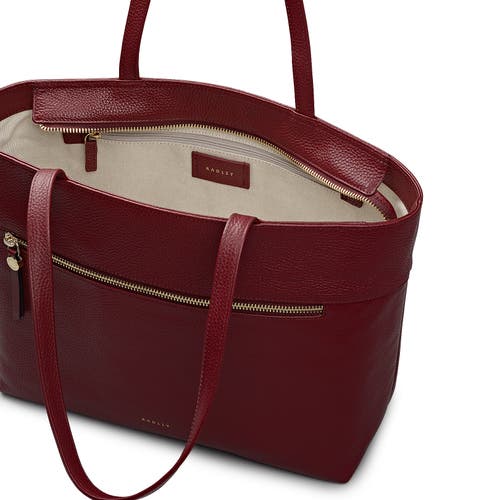 Radley Fountain Road Medium Ziptop Tote Bag In Red