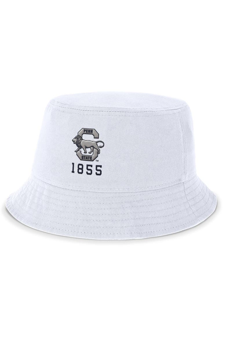 Men's Nike White Penn State Nittany Lions Legacy Apex Bucket Hat, Main, color, White