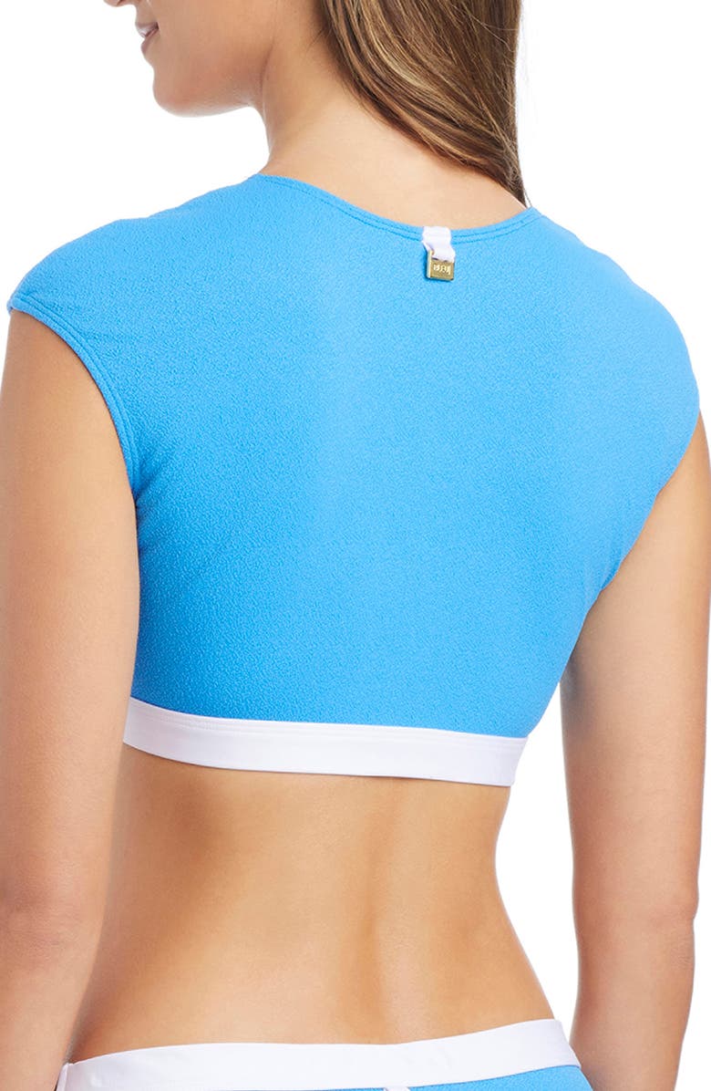 BLEU by Rod Beattie Cap Sleeve Bikini Top, Alternate, color, 