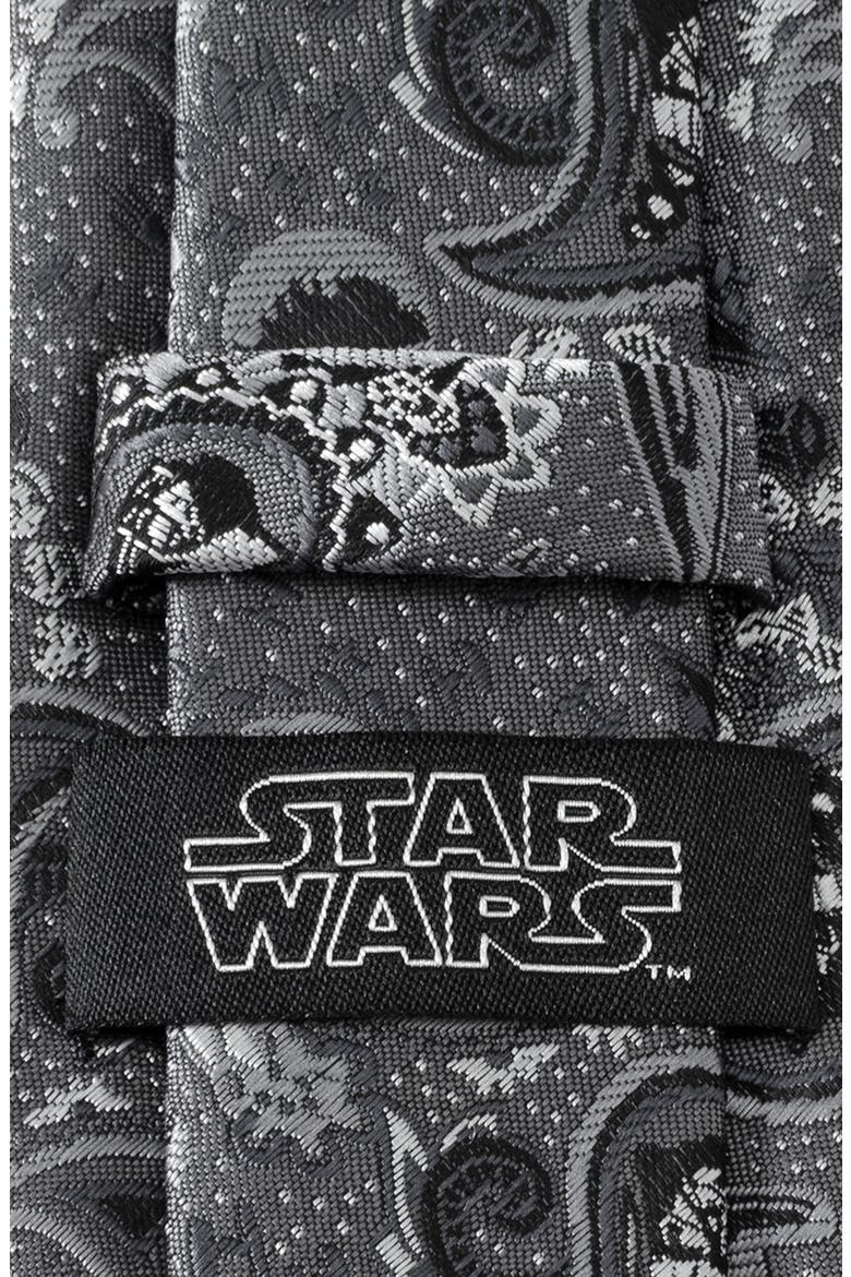 Darth Vader Paisley Tie, Alternate, color, GRAY