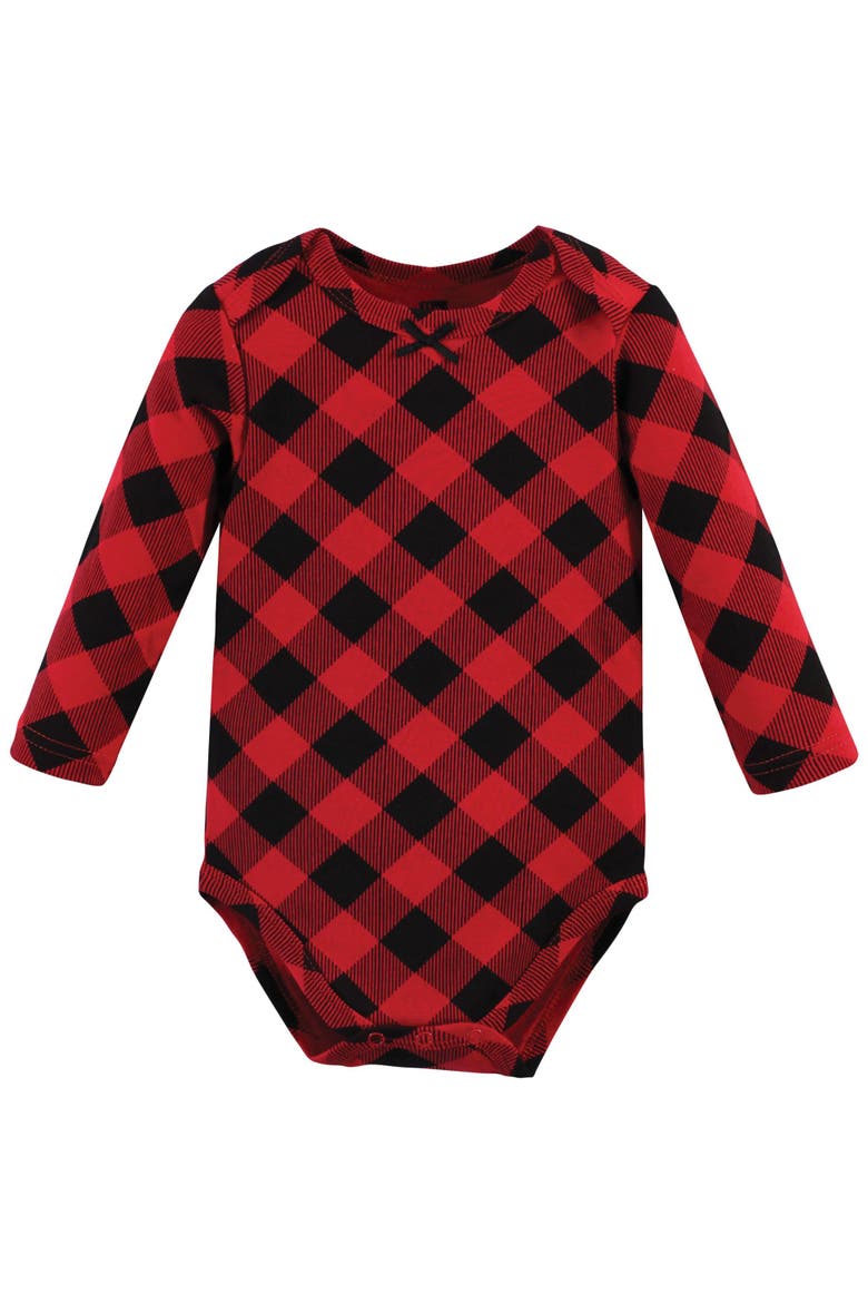 Infant Breathable Cotton Long-Sleeve Bodysuit Bundle 3 Count, Alternate, color, Christmas Gift 3-Pack