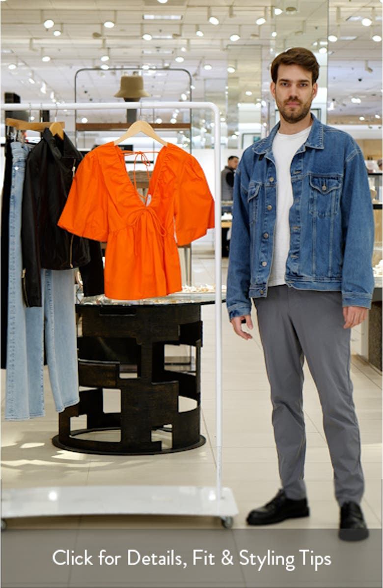 Cotton Poplin Puff Sleeve Top, sales video thumbnail