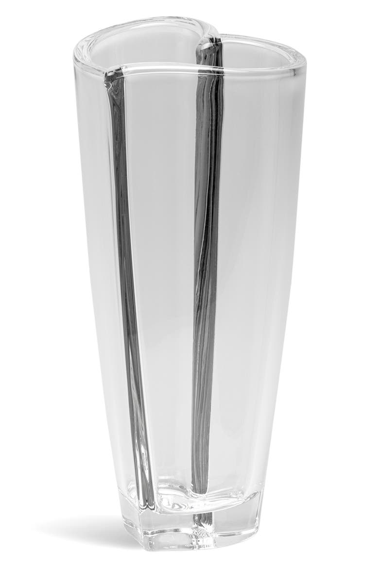 Heart Large Vase, Main, color, CLEAR