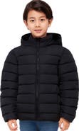 Rokka&Rolla Kids' Hudson Lightweight Hooded Puffer Jacket