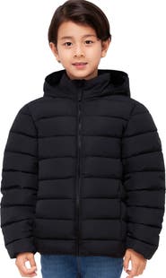 Rokka&Rolla Kids' Hudson Lightweight Hooded Puffer Jacket