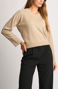 Halogen® V-Neck Sweater