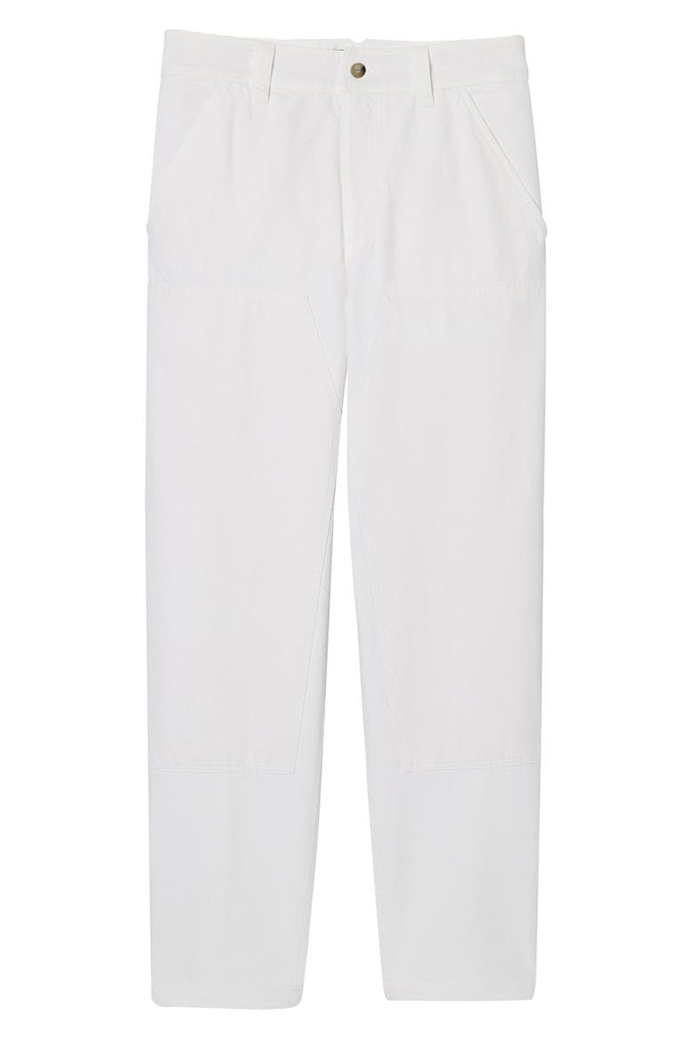 Gustav Loose Fit Organic Cotton Carpenter Pants, Alternate, color, OFF-WHITE