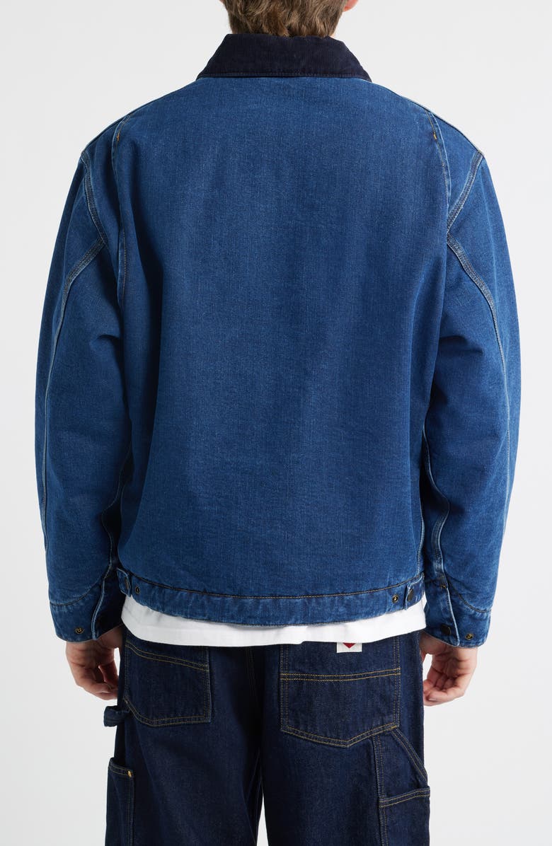 Carhartt Work In Progress OG Detroit Denim Jacket, Alternate, color, Blue / Dar