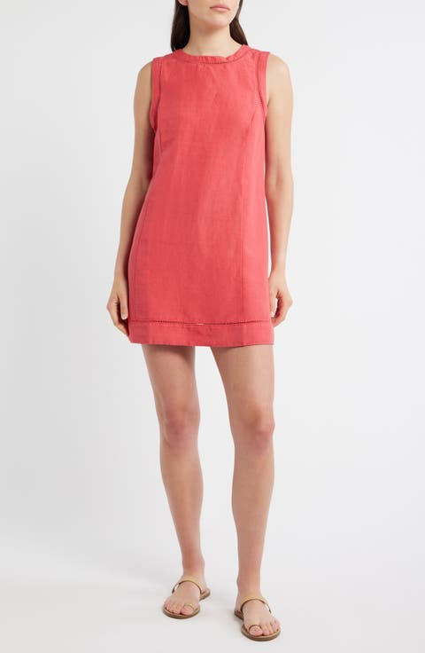 Cora Linen Blend A-Line Minidress
