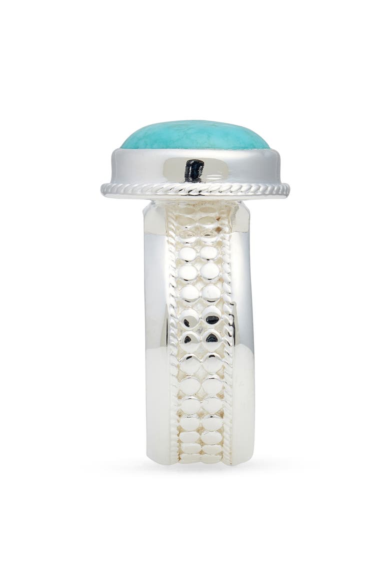 Turquoise Cocktail Ring, Alternate, color, SILVER