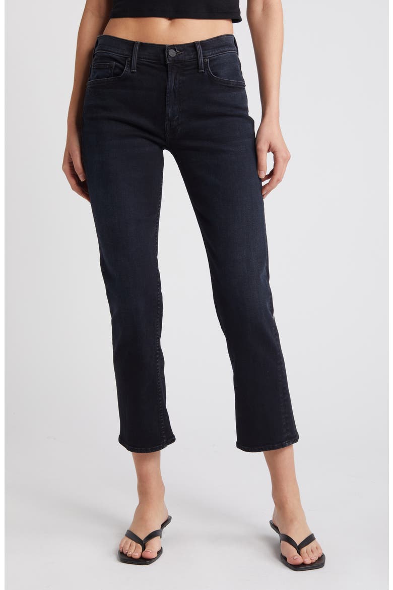 The Rider High Waist Ankle Slim Straight Leg Jeans, Main, color, NIGHT IN PARIS