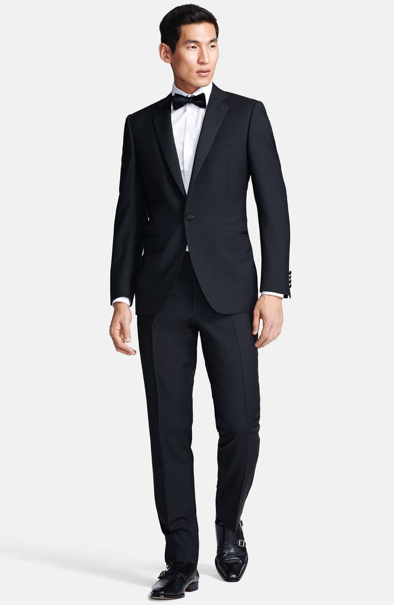 Canali Trim Fit Wool/Mohair Tuxedo, Main, color, 