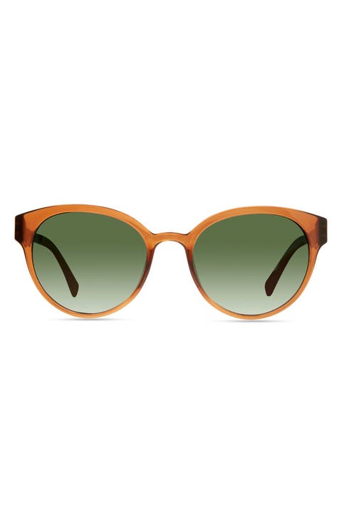 Avala 53mm Polarized Round Sunglasses