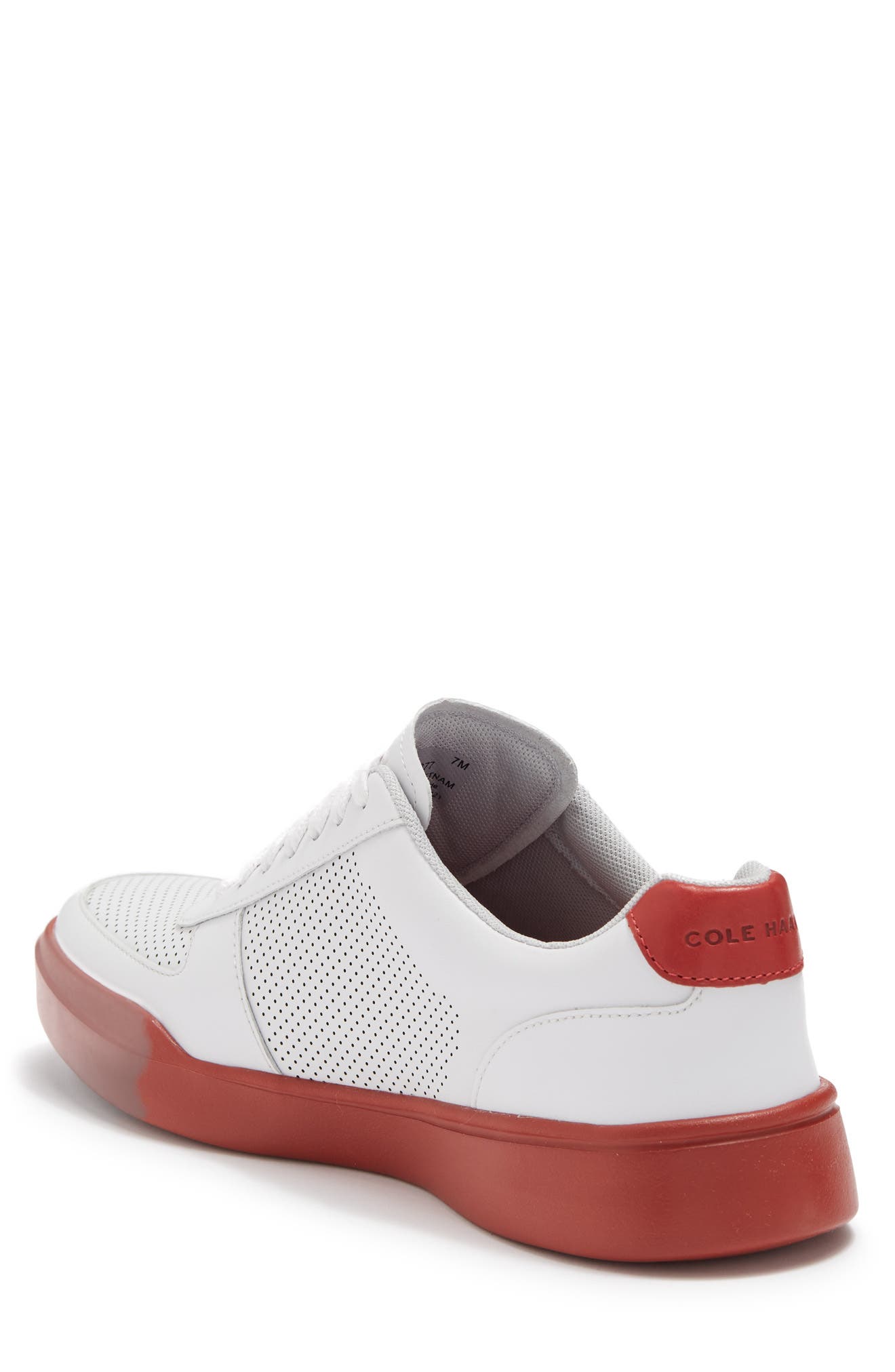 Grand Crosscourt Modern Perforated Sneaker - Wide Width Available, Alternate, color, OPTIC WHIT