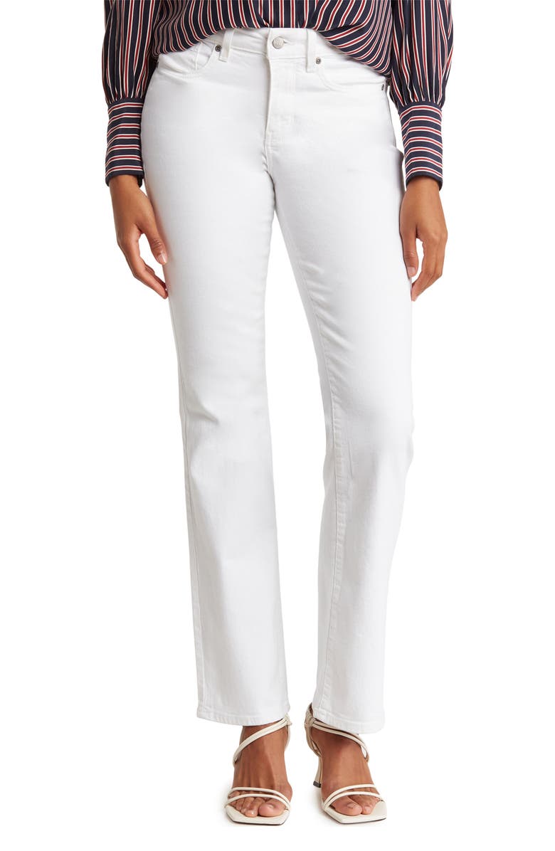 NYDJ Straight Leg Jeans, Main, color, Optic White
