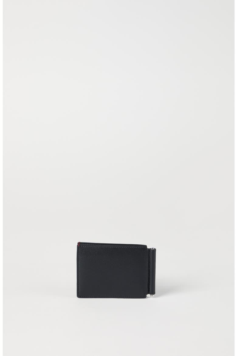 Leather money clip wallet, Alternate, color, Black