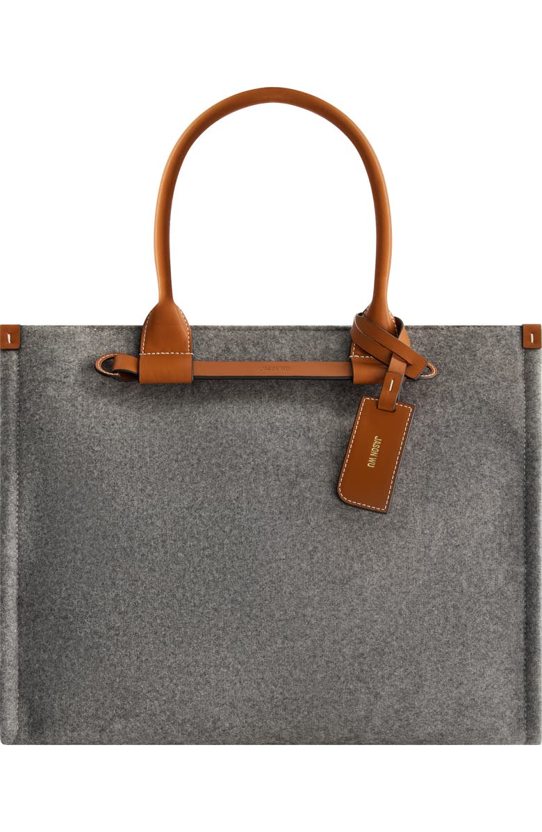 JASON WU Structured Felt Tote, Main, color, Grey