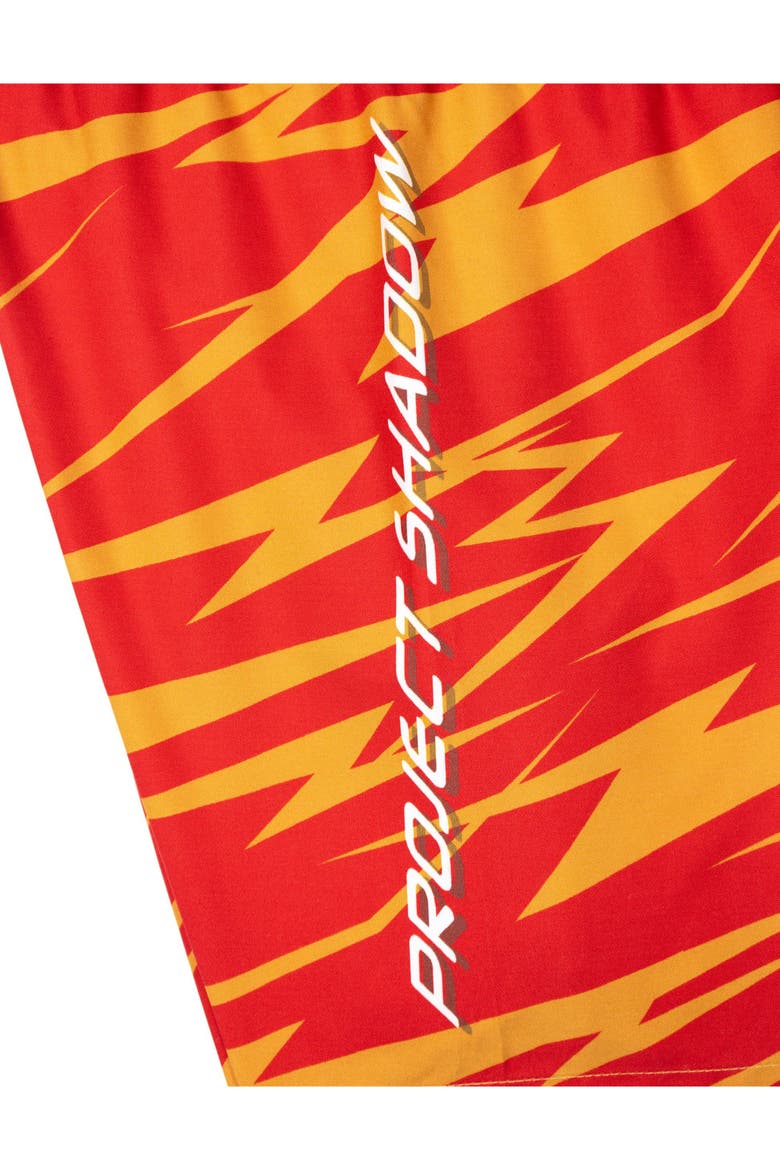Sonic the Hedgehog 2-Piece Swimwear Rash Guard and Swim Trunks Set, Alternate, color, Shadow Red Black