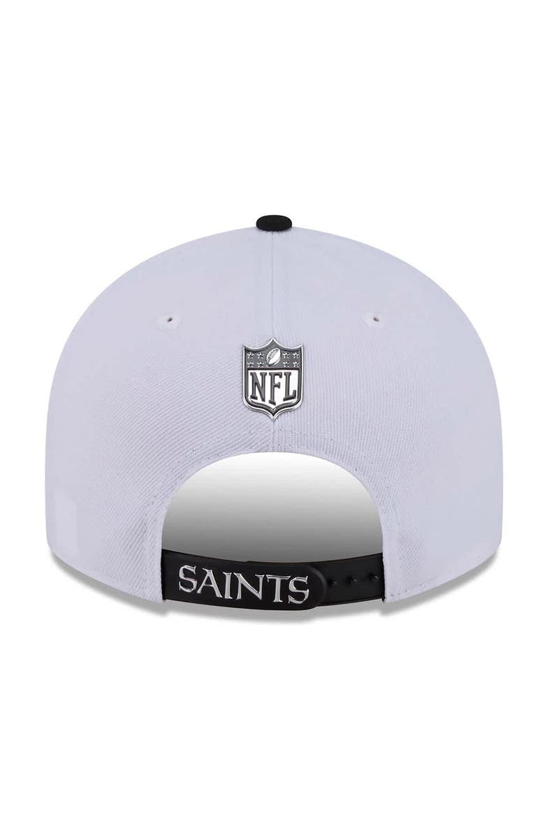 New Era Men's New Era  White/Black New Orleans Saints 2026 NFL Draft Pre-Curved 9FIFTY Snapback Hat, Alternate, color, White