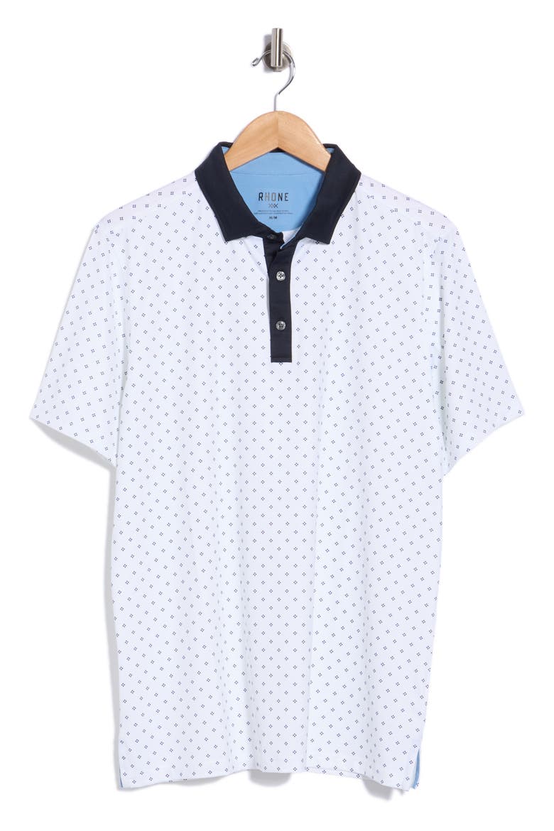 Golf Sport Performance Polo, Main, color, TRUE NAVY FOULARD
