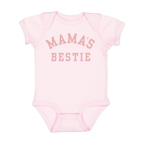 Sweet Wink Mama's Bestie Short Sleeve Bodysuit In Pink