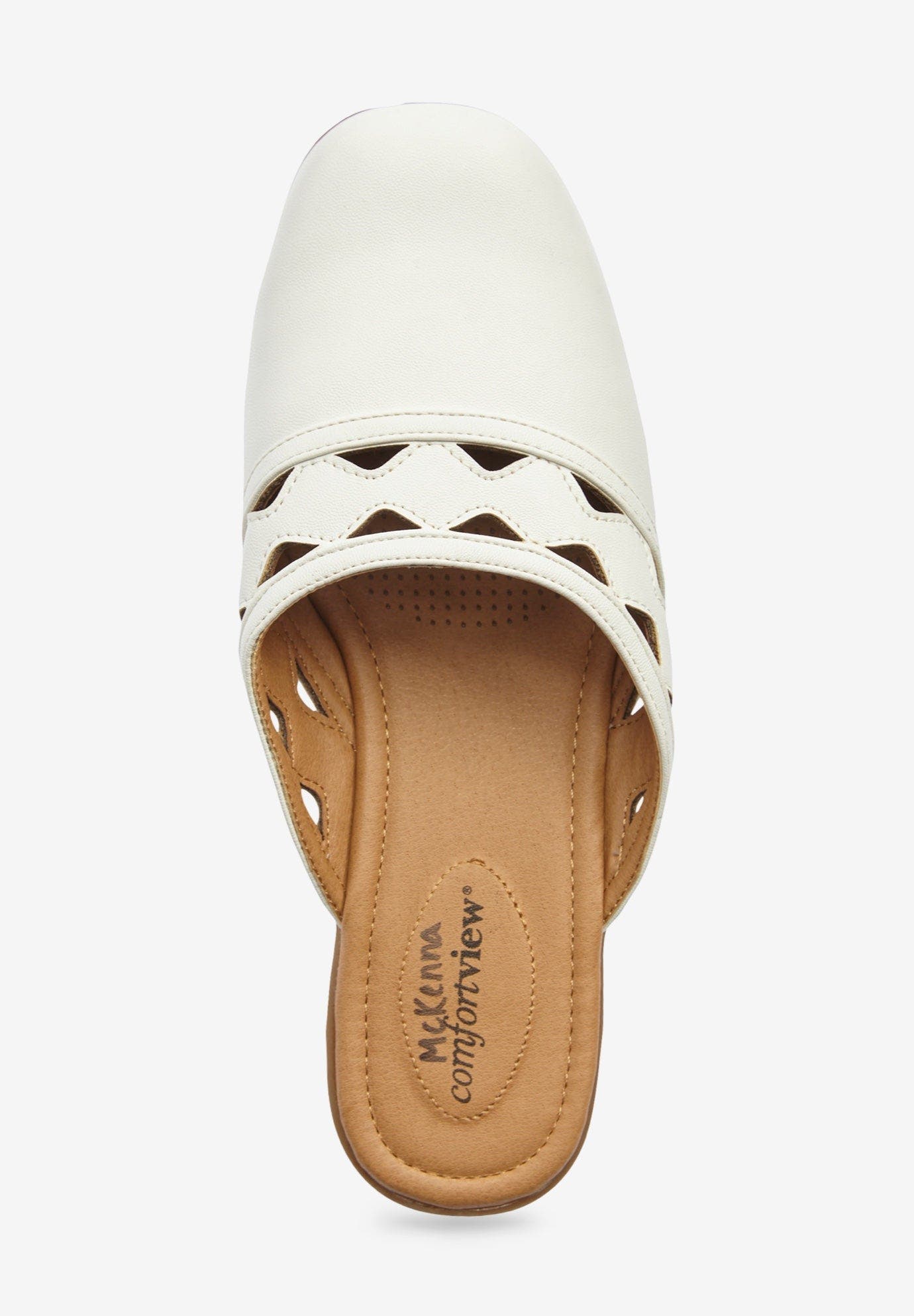 The Mckenna Slip On Mule, Alternate, color, WHITE