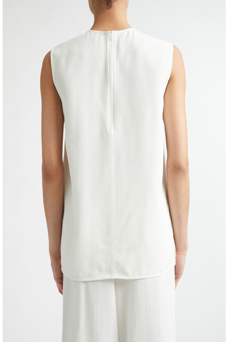 Textured Stripe Sleeveless Top, Alternate, color, OFF-WHITE