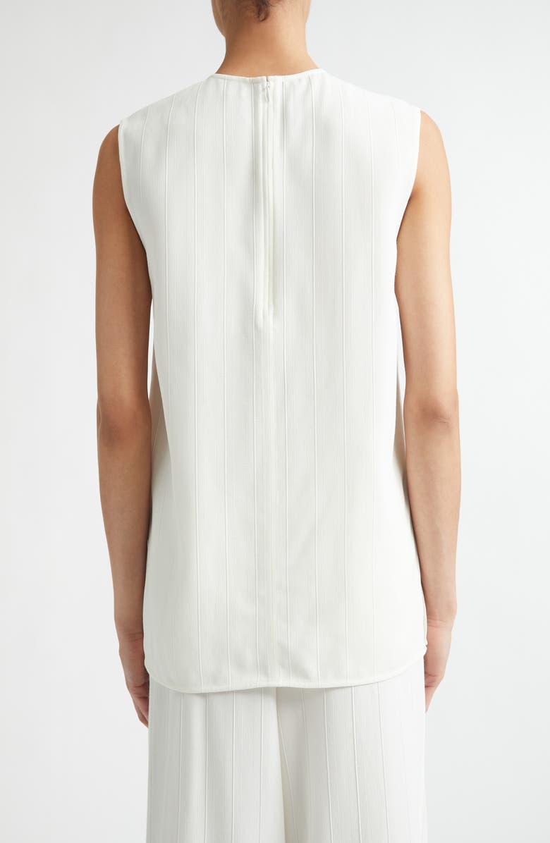 TOTEME Textured Stripe Sleeveless Top, Alternate, color, Off-White