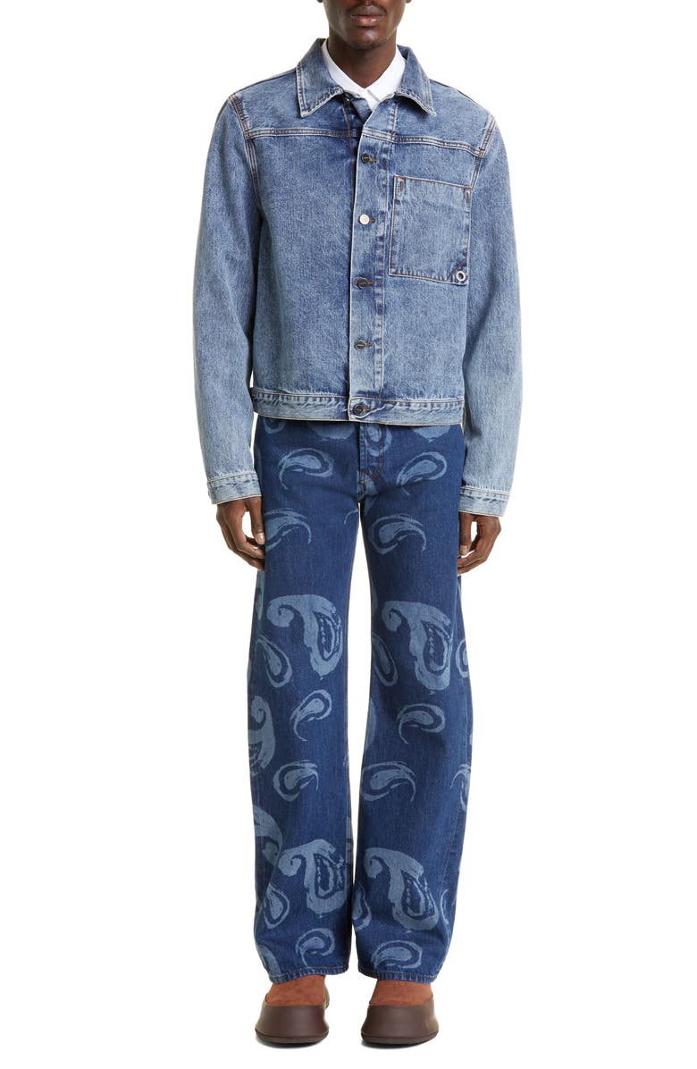 Jacquemus La Veste de Nîmes Denim Jacket, Alternate, color, 