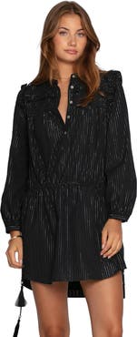 Belle & Bloom Off the Vine Lurex Stripe Mini Dress