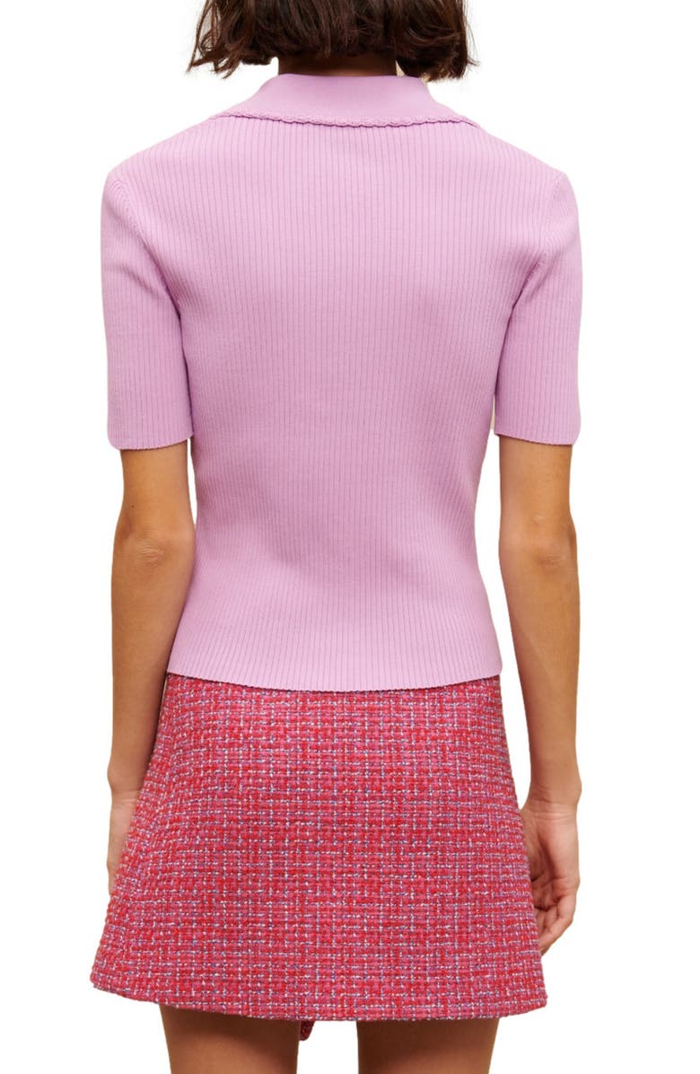 maje Mimosalia Rib Cardigan, Alternate, color,