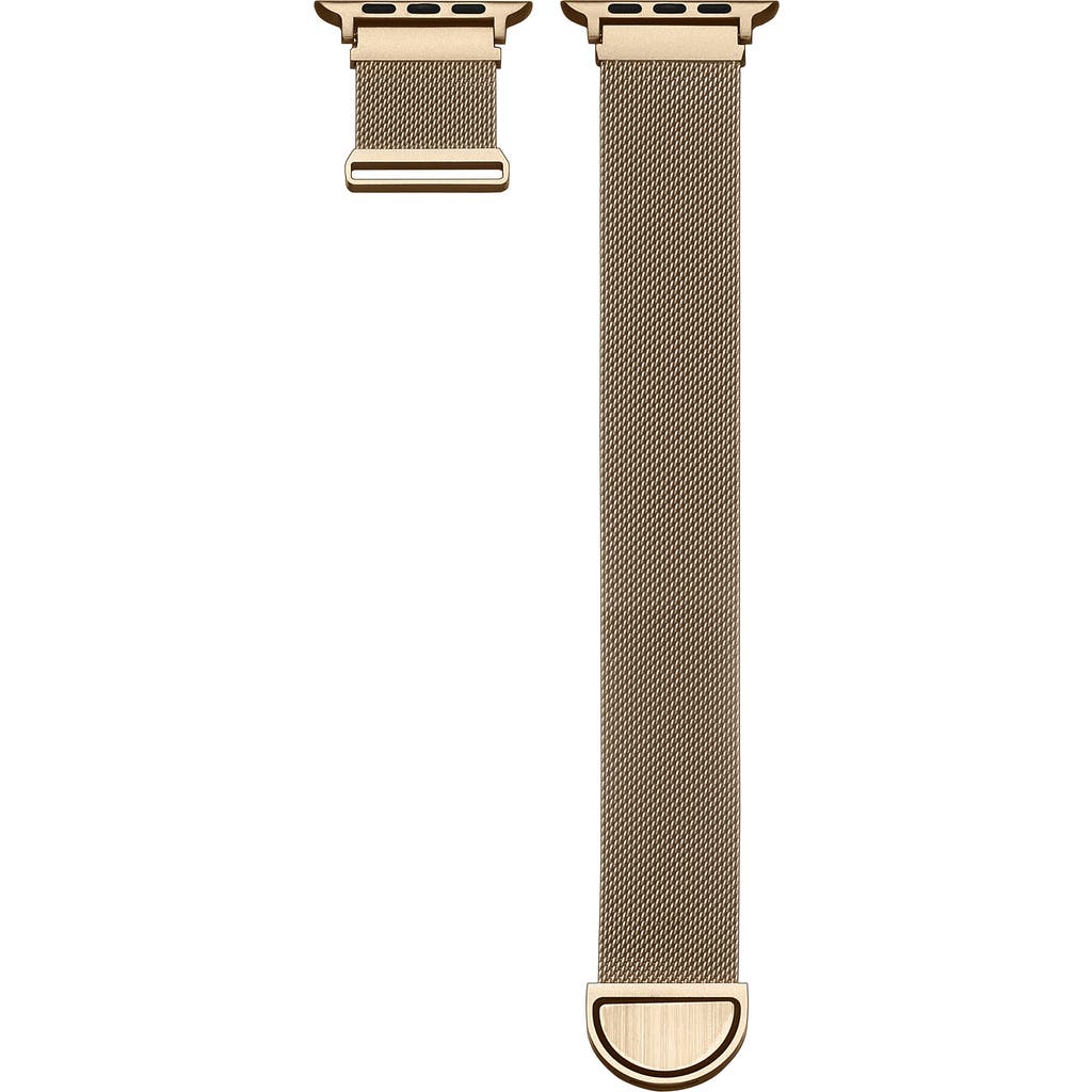 The Posh Tech Stainless Steel Apple Watch® Bracelet Watch Band In Gold