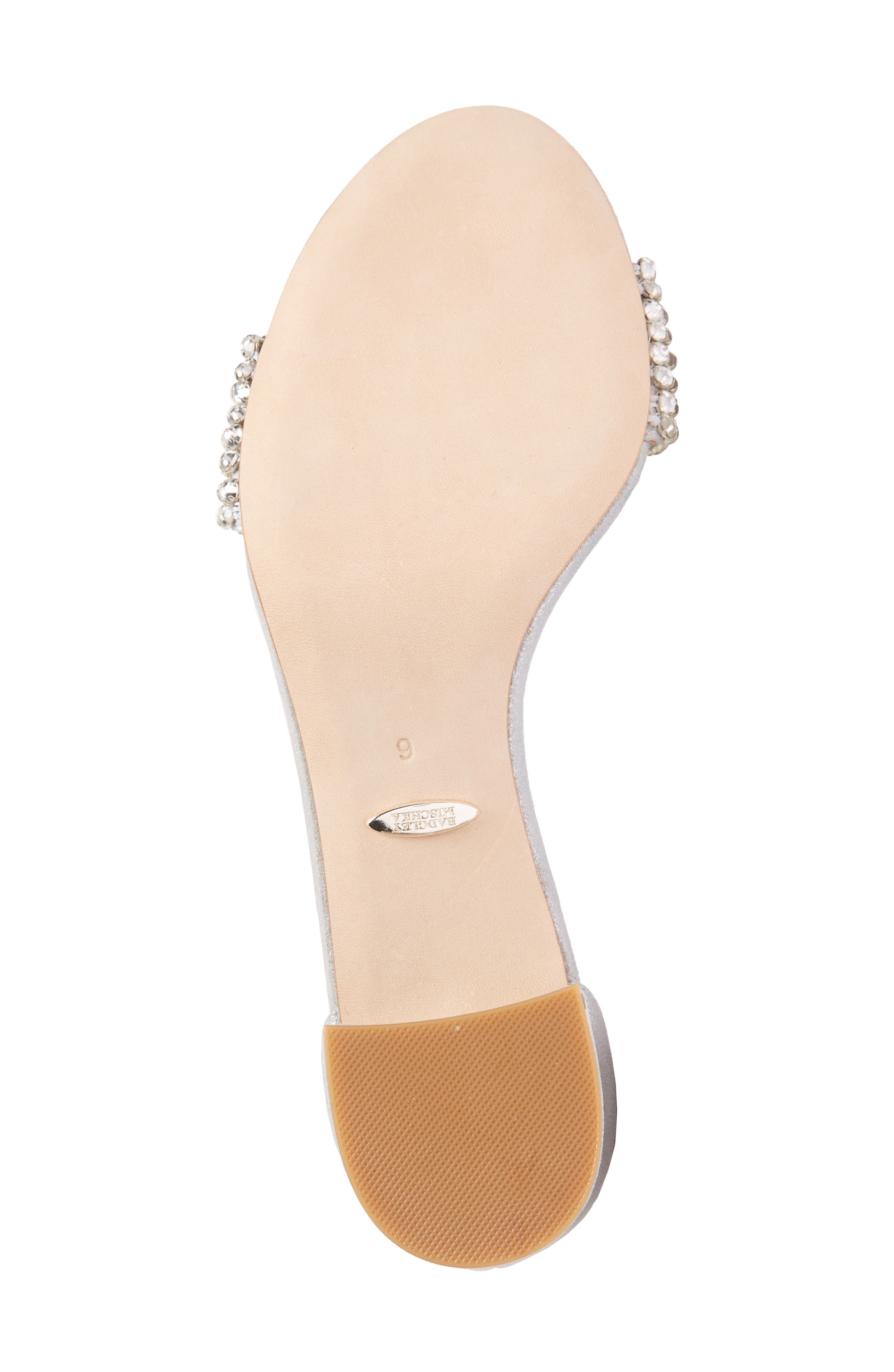 Badgley Mischka Triana Block Heel Pump, Alternate, color, SILVER SUEDE