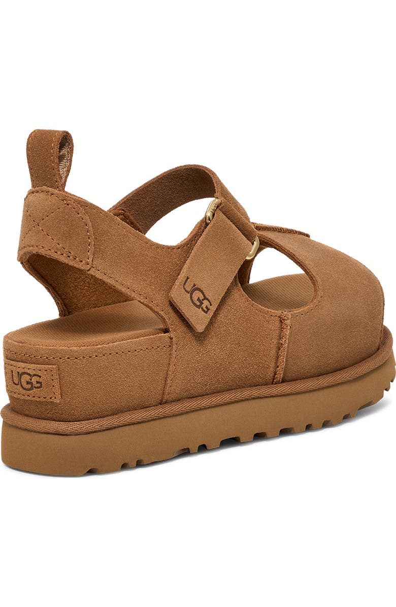 UGG<sup>®</sup> Goldenstar Platform Sandal, Alternate, color, Chestnut