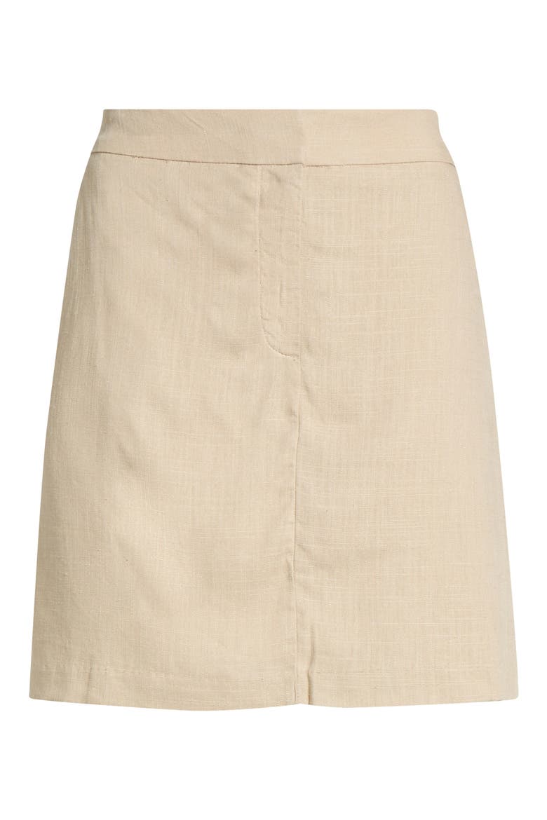 Slant Pocket Miniskirt, Alternate, color, CAMEL