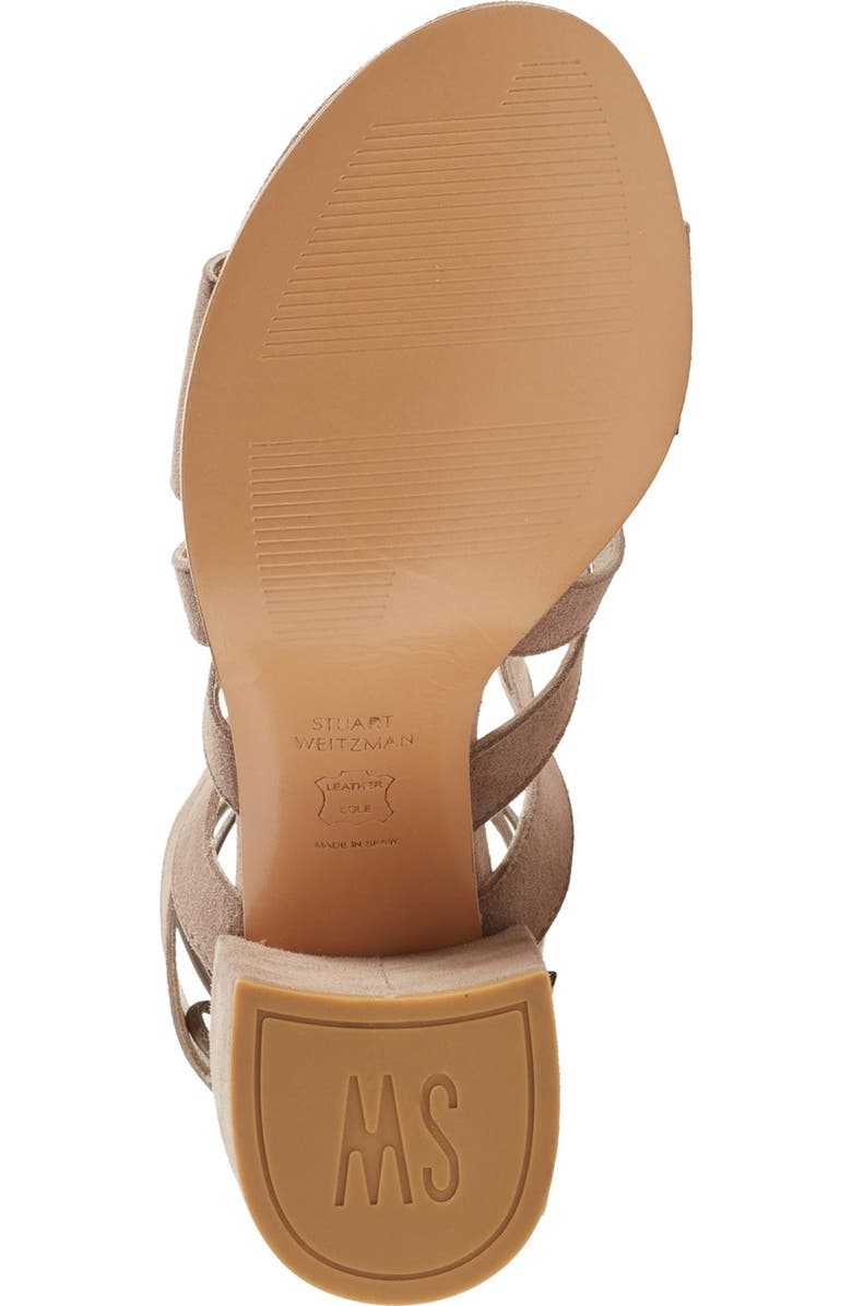 Stuart Weitzman 'Tiegirlbingo' Wraparound Lace Sandal, Alternate, color,