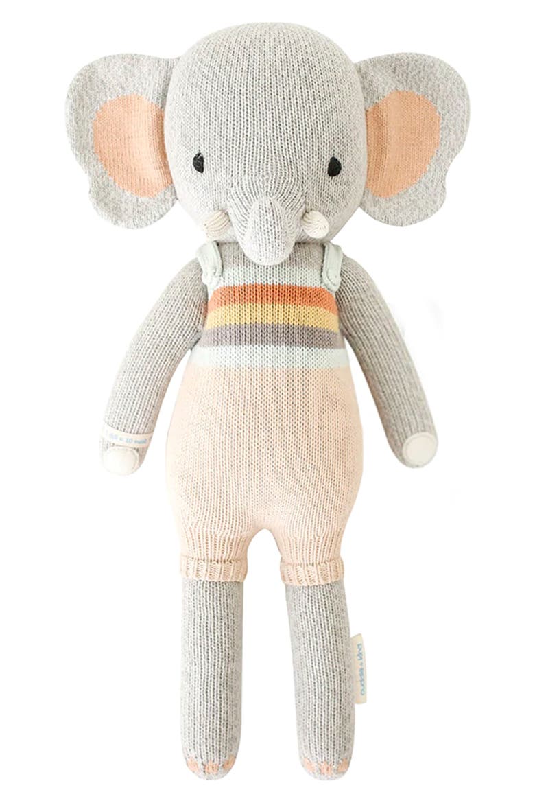 cuddle + kind Evan the Elephant Stuffed Animal, Main, color, GREY