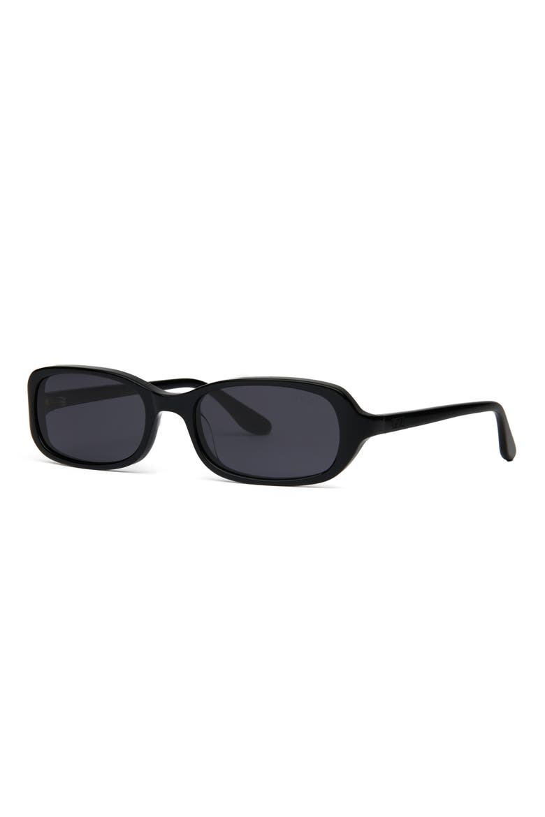Cindy 54mm Oval Sunglasses, Alternate, color, BLACK / BLACKOUT